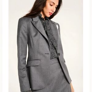 Brooks Brothers Stretch Wool Flannel Blazer, Size 0